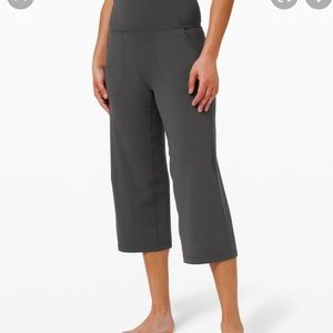 Lululemon Capri Crop Legging Gray Stretch Work Out